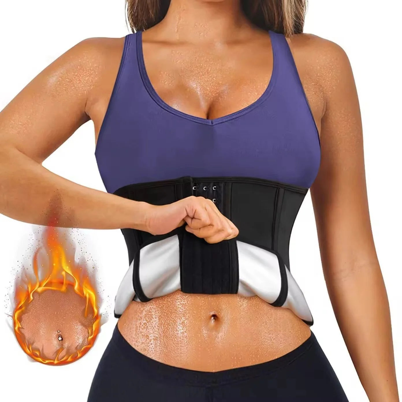 Lafaurie Black Thermo Sweat Waist Trainer