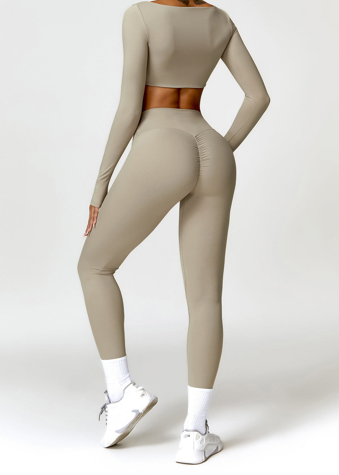 Set Beige Manga Larga