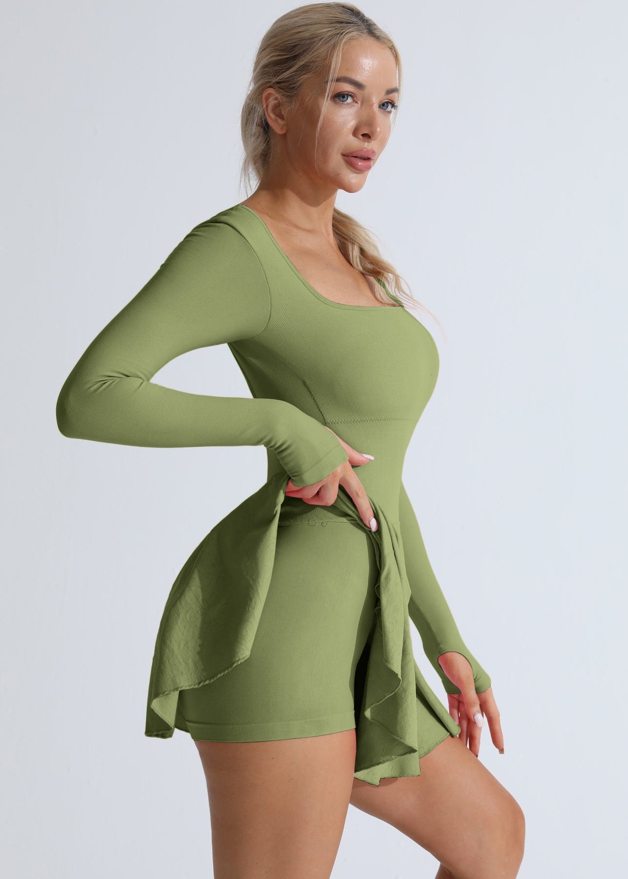 Lafaurie Green Cross Back Dress