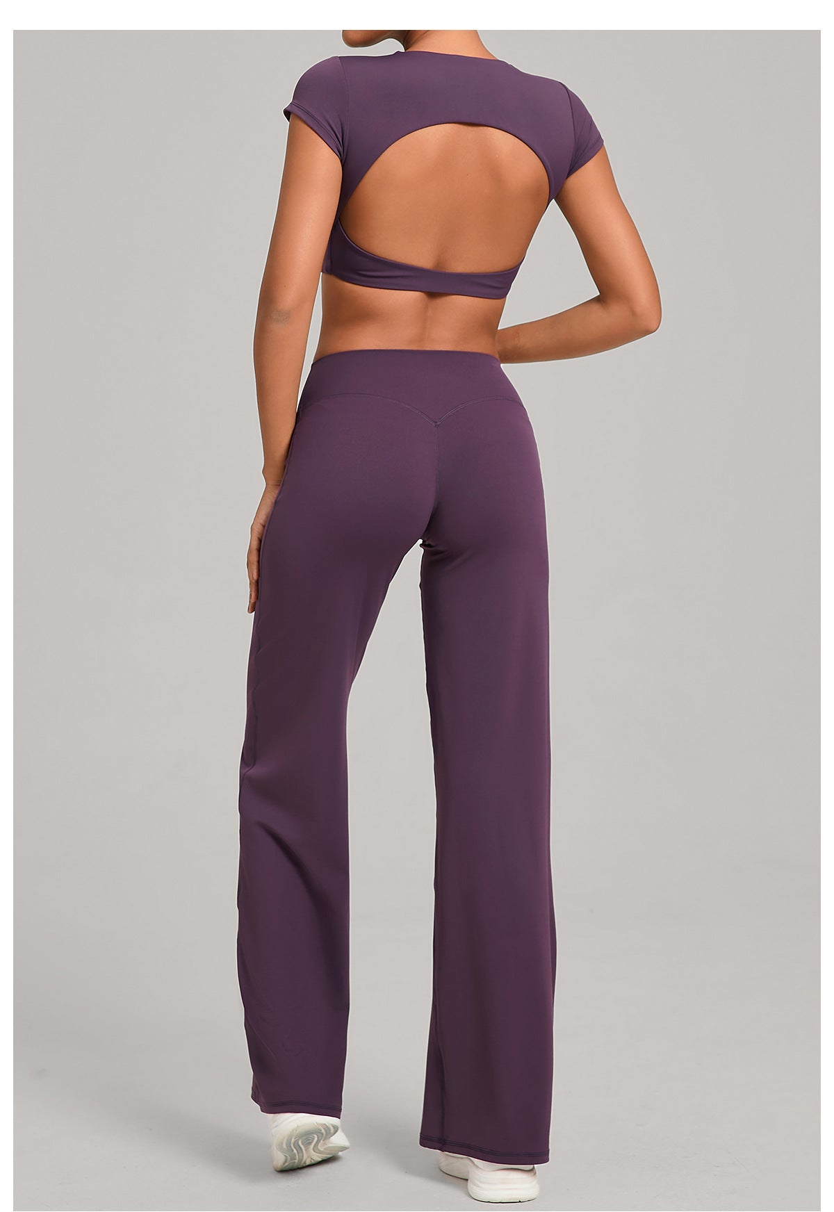 Lafaurie Purple Flare Pants Set