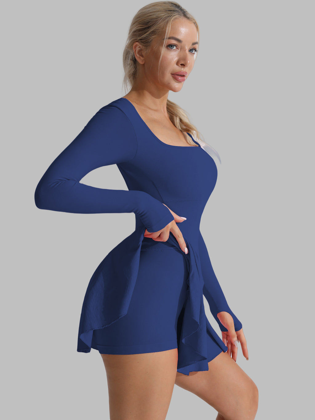 Lafaurie Blue Cross Back Dress