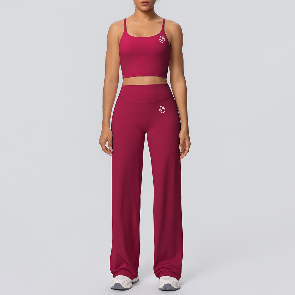 Lafaurie Fuchsia Wide-Leg Lounge Set