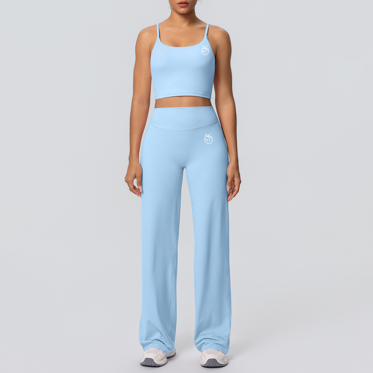 Lafaurie Sky Blue Wide-Leg Lounge Set