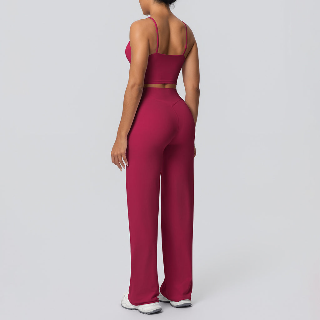 Lafaurie Fuchsia Wide-Leg Lounge Set