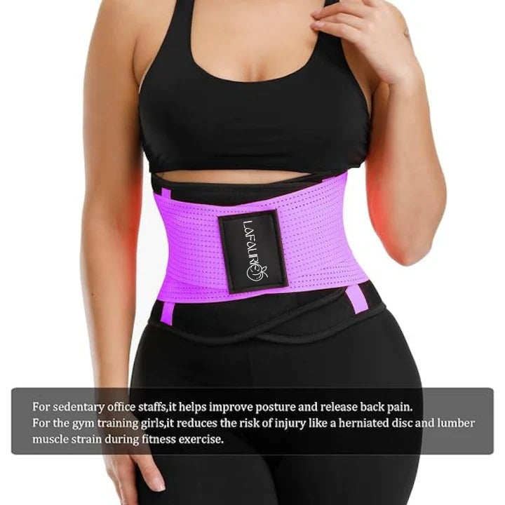Lafaurie Purple Double-Strap Waist Trimmer