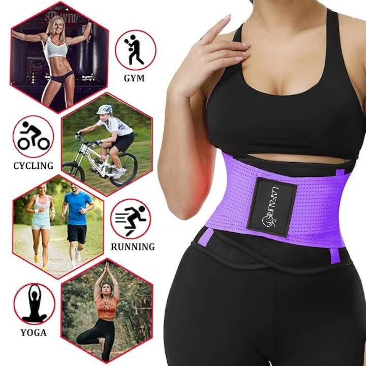 Lafaurie Purple Double-Strap Waist Trimmer