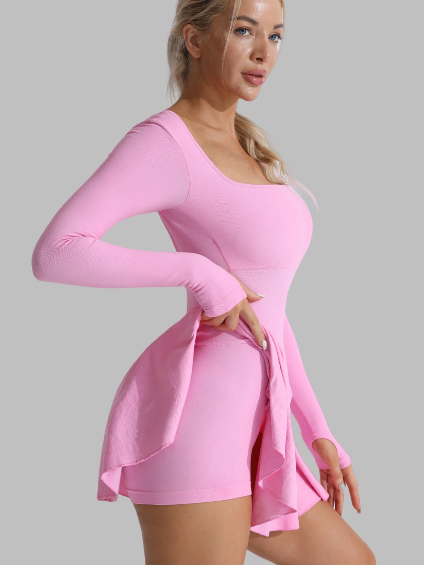 Lafaurie Pink Cross Back Dress