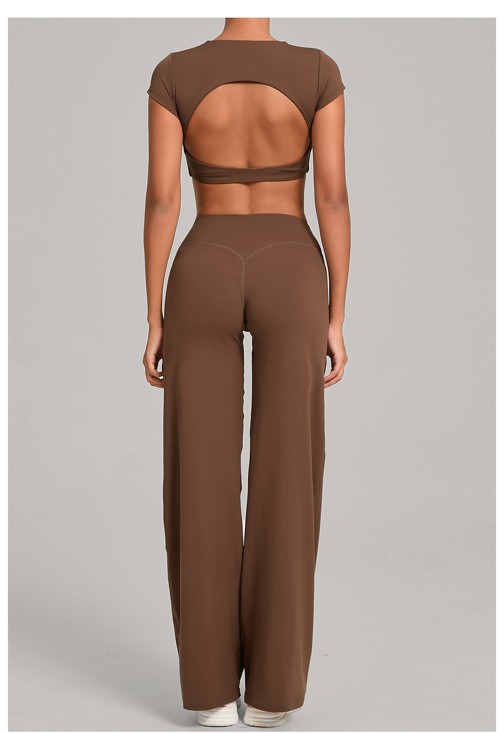 Lafaurie Brown Flare Pants Set