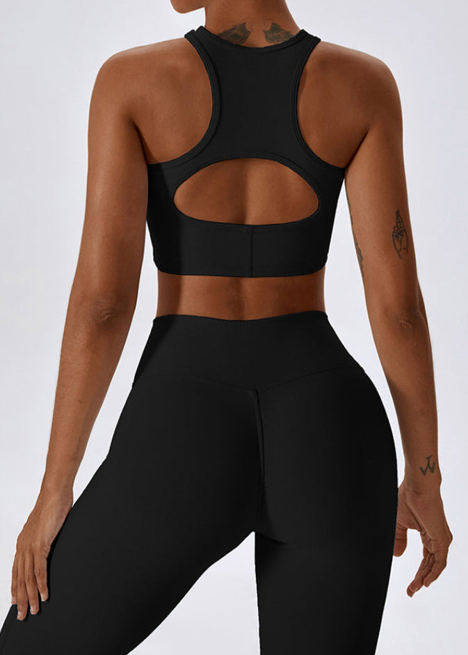 Lafaurie Black Seamless Cut-Out Active Set