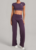 Lafaurie Purple Flare Pants Set