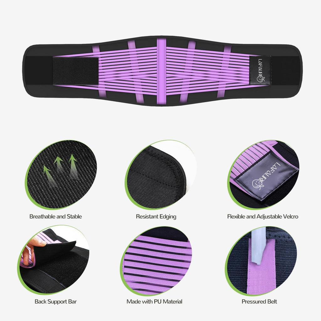 Lafaurie Purple Double-Strap Waist Trimmer