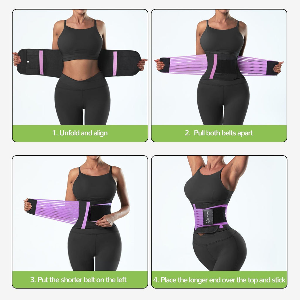 Lafaurie Purple Double-Strap Waist Trimmer