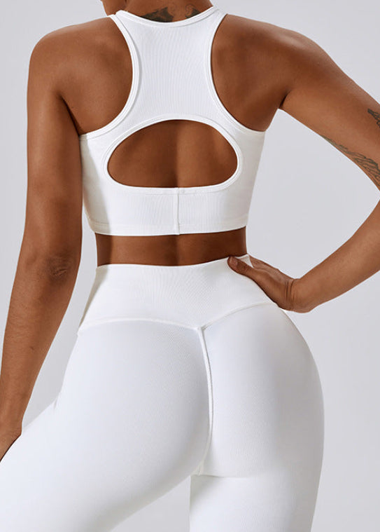 Lafaurie White Seamless Cut-Out Active Set