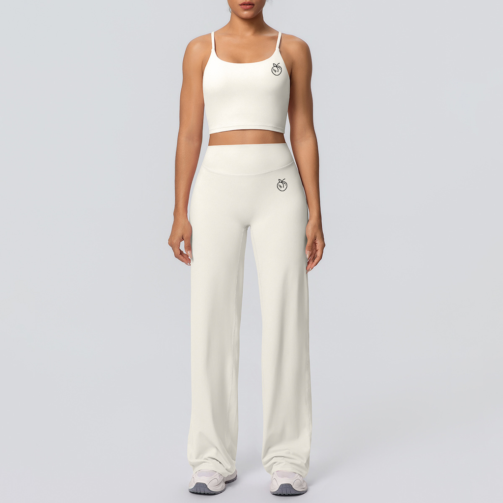 Lafaurie White Wide-Leg Lounge Set