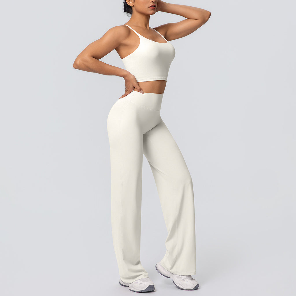 Lafaurie White Wide-Leg Lounge Set