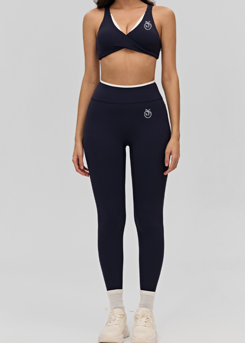 Lafaurie Blue Color-Block Workout Set
