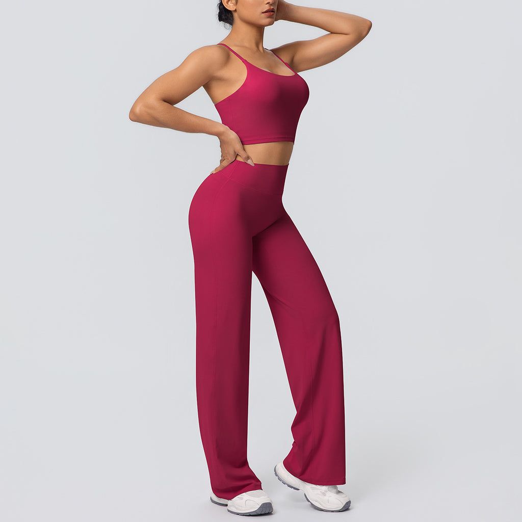 Lafaurie Fuchsia Wide-Leg Lounge Set