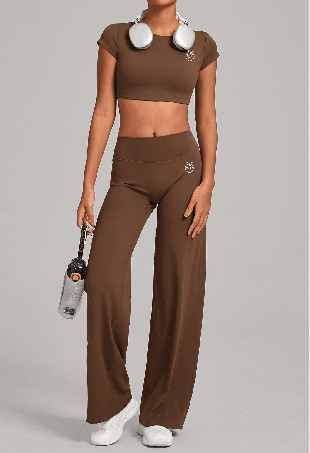 Lafaurie Brown Flare Pants Set