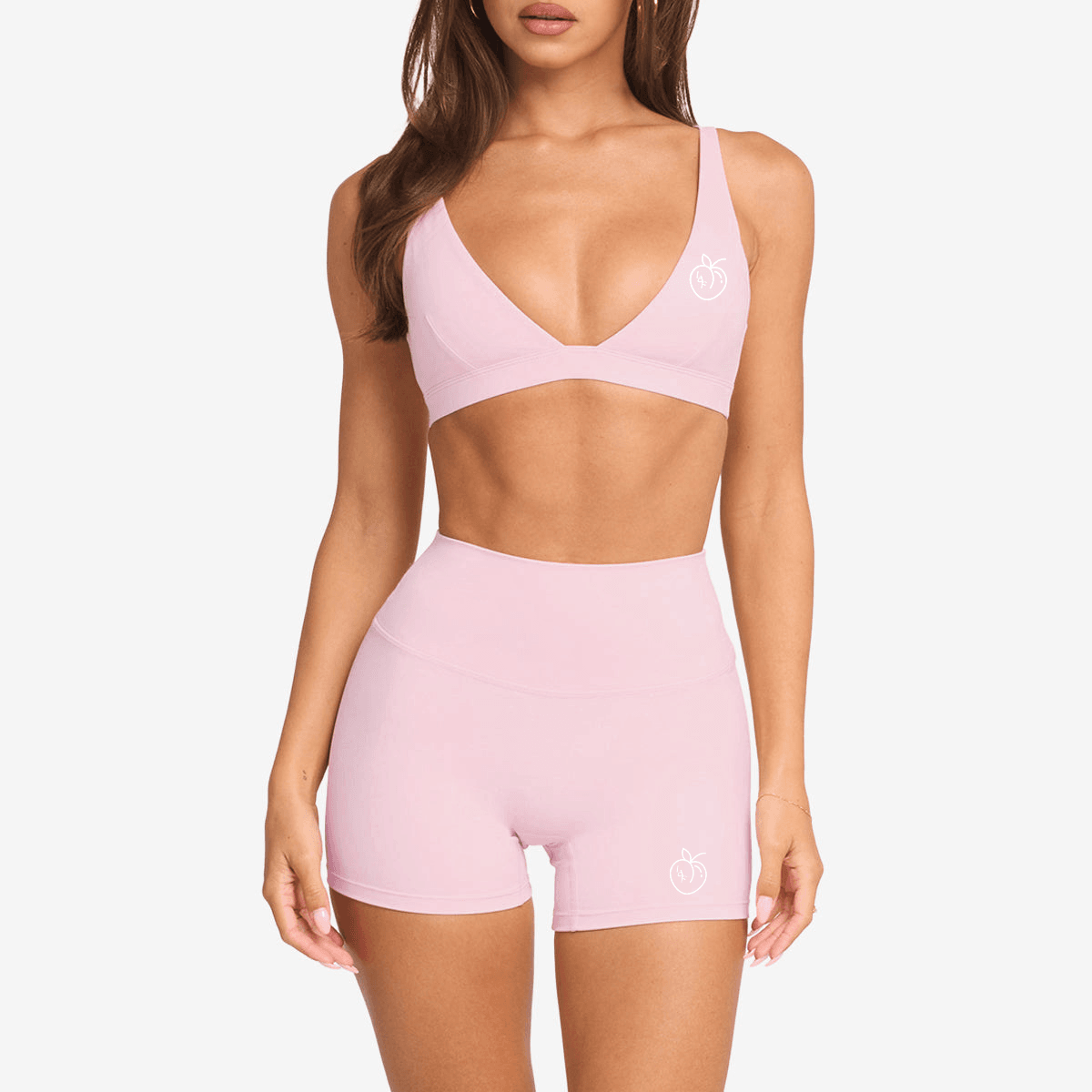 Lafaurie Pink Shaping Scrunch Shorts Set