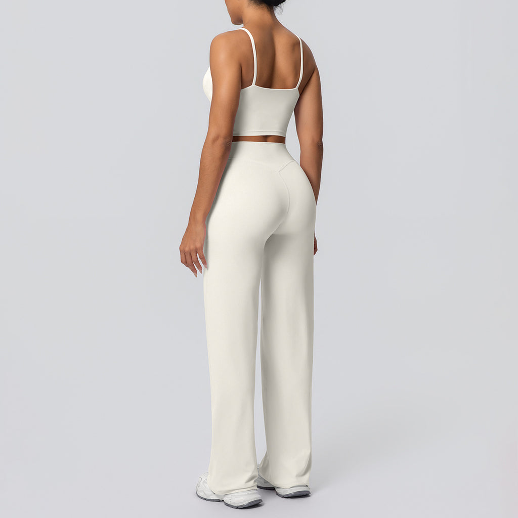 Lafaurie White Wide-Leg Lounge Set