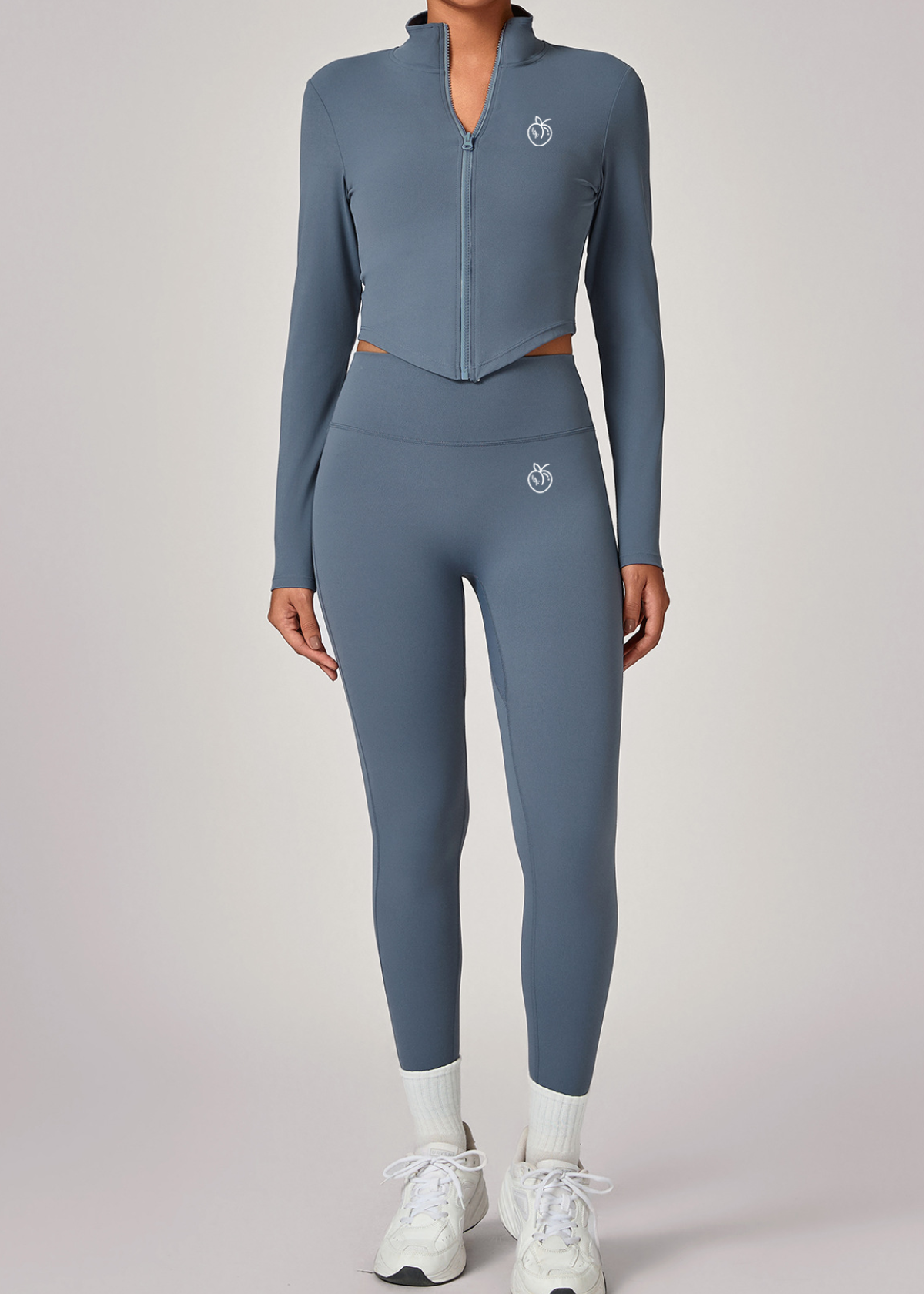 Lafaurie Light Blue Jacket Zip-Up Active Set 3pcs