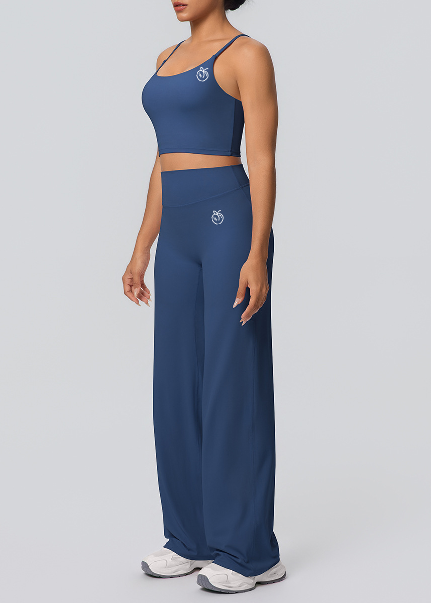 Lafaurie Blue Wide-Leg Lounge Set