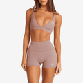 Lafaurie Beige Shaping Scrunch Shorts Set